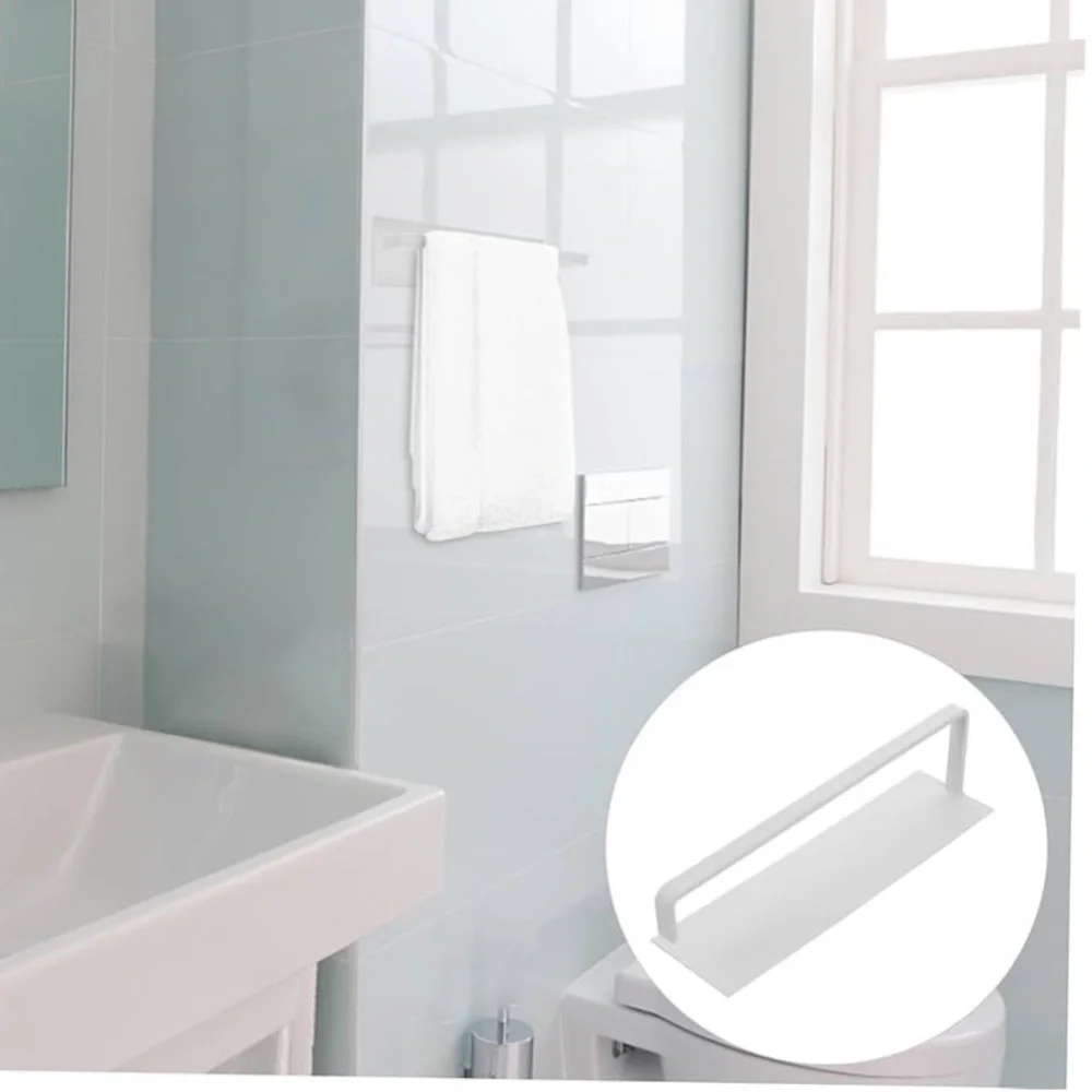 White Magnetic Towel Rack